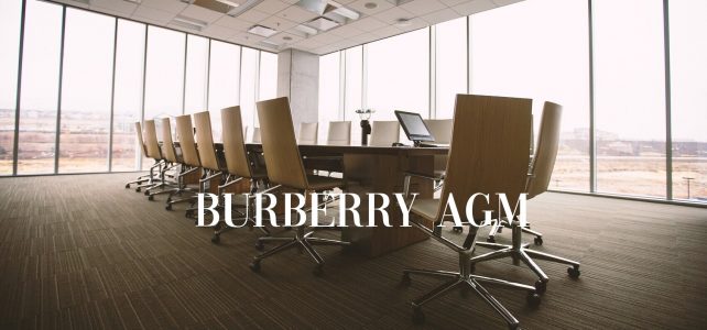 Burberry’s Annual General Meeting Report 2019/20