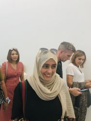 Bottega Venetta glasses on Farnaz taken on 31 August 2019 at the V&A ‘Christian Dior: Designer of Dreams’ exhibition. ‘Christian Dior: Designer of Dreams’ ran from 2 February 2019 to 1 September 2019.